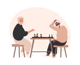 Two people plays chess online Royalty Free Vector Image