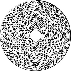 gyrate rotating segmented lines circular element vector image