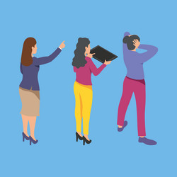 software developers three characters vector image