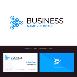 Learning deep algorithm data blue business logo vector