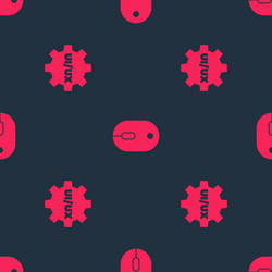 set ui or ux design and computer mouse on seamless vector image