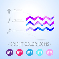 watercolor icon vector