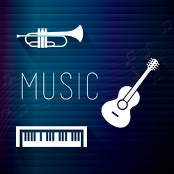 music digital design vector