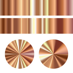 conical metal gradient collection of golden vector