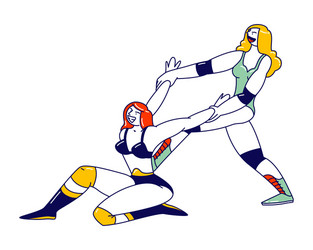 Female Wrestling Vector Images (over 290)