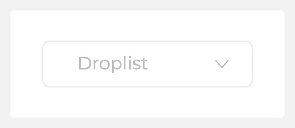 inactive dropdown list ui element template vector image