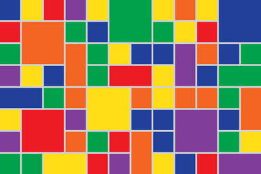Randomized square pattern colorful abstract vector