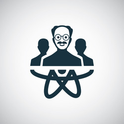 scientist group icon for web and ui on white vector image