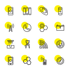 37 cell icons Royalty Free Vector Image - VectorStock