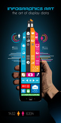 timeline to display your data with infographic vector image