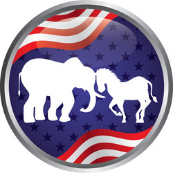 US Election Symbols vector