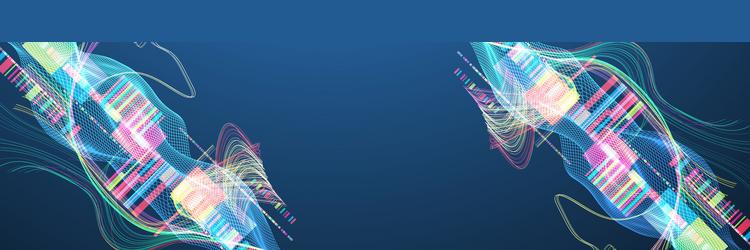 abstract data waveform background with dynamic vector image