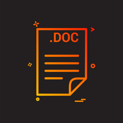 doc application download file files format icon vector image