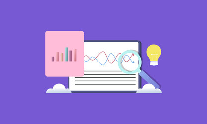 data analytics seo optimization dashboard vector image