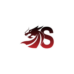 Dragon S Logo - Elegant Script Vector Image