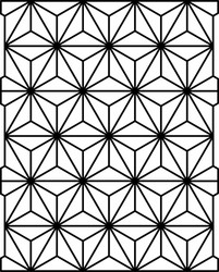 Geometric Hexagonal Pattern vector