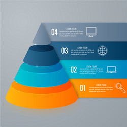 Infographics four options vector