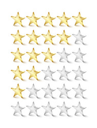 rating stars vector