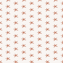 seamless pattern with starfishcute vector image