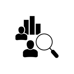 competitor analysis icon isolated on clean vector