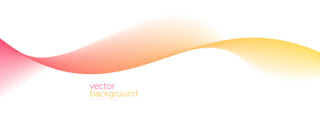Flowing Color Gradient Curve vector image