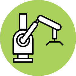 Future robot icon block design Royalty Free Vector Image