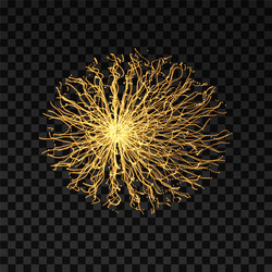 Array with dynamic particles 3d technology style vector