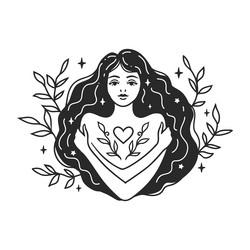 Self care feminine Royalty Free Vector Image - VectorStock