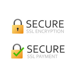 Ssl secure certificate icon or safe encrypted vector