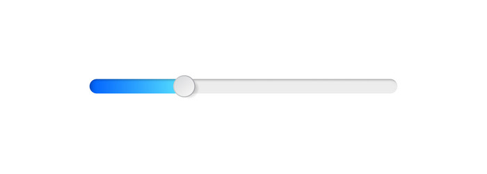 Colorful Scrollbar UI Element vector image