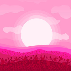 Nature Background Landscape With Mountains Vector Image Nature Background Landscape With Mountains Vector Image