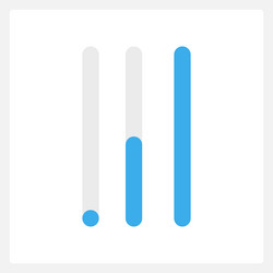 tune slider ui element template vector image