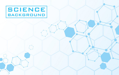 white science background with lines structures vector image