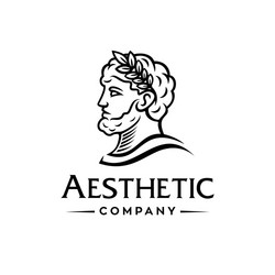 Ancient Greek God Head Statue Vector Image