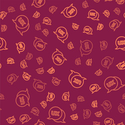 brown line ui or ux design icon isolated seamless vector image