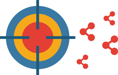 ad targeting icon simple element from smm icons vector image