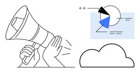 amplifying data insights with visual charts vector image