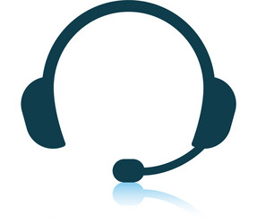 Headset icon simple style Royalty Free Vector Image
