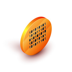 isometric binary code icon isolated on white vector image