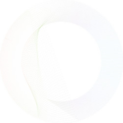 Radial element with random dots circles rings vector