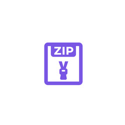 zip file archive icon vector