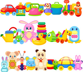 Colorful Children's Toys Vector Image