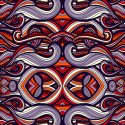 curl abstract pattern with multicolored waves vector image