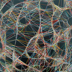 Dynamic Mesh Lines Background vector image