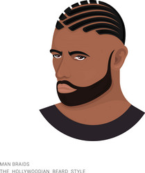 Man with haircut vector