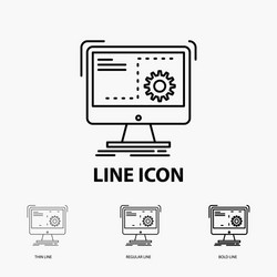 command computer function process progress icon vector image