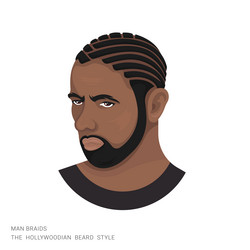 Man with haircut vector