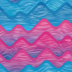 Wave pattern abstract seamless sea background Vector Image