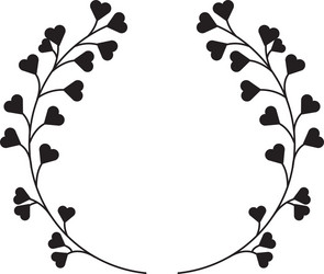 wreath leafs crown icon Vector Image