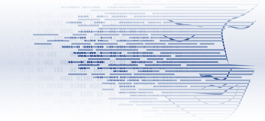 Artificial intelligence technology web background vector
